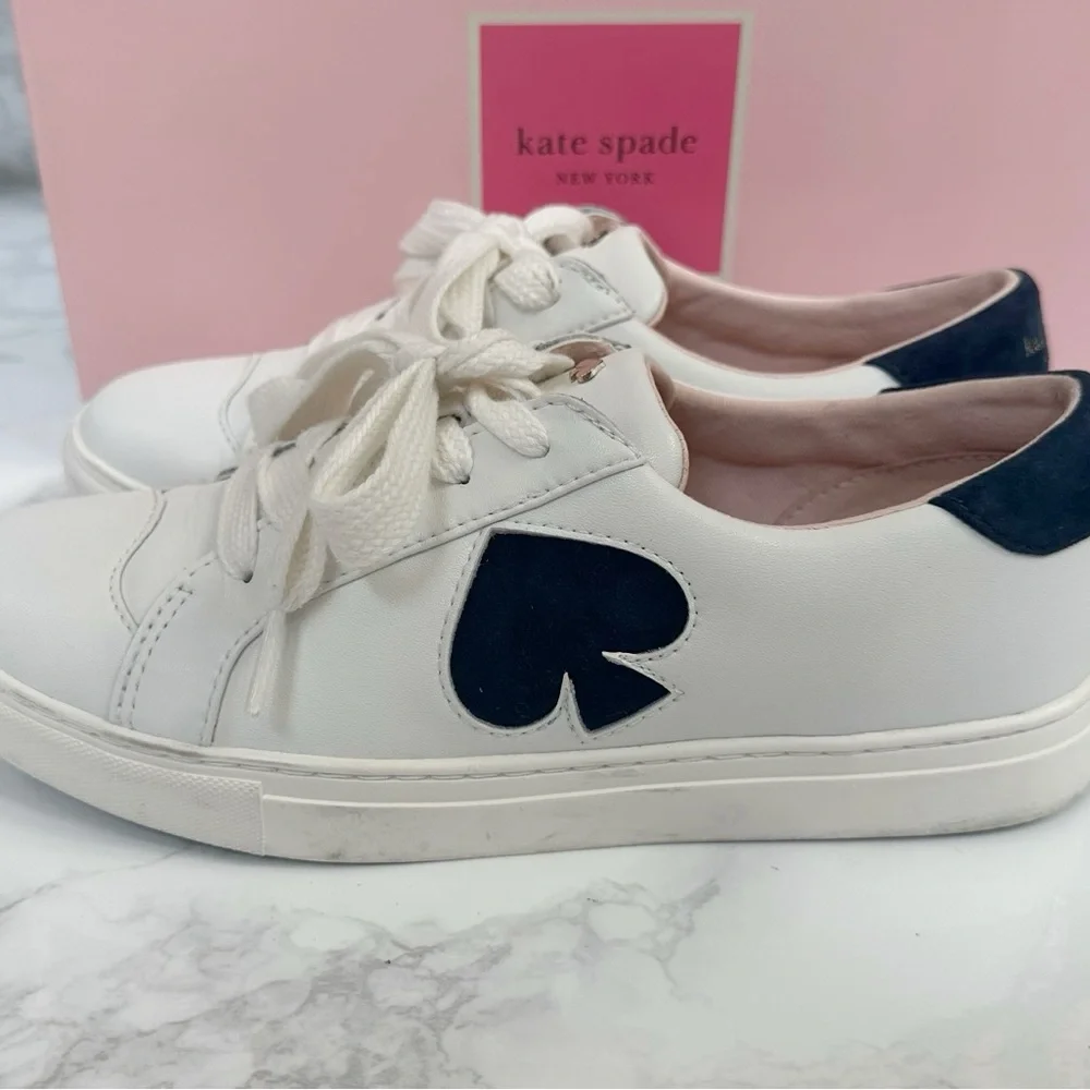 Kate Spade Fez White and Blue Sneakers - Picture 13 of 14